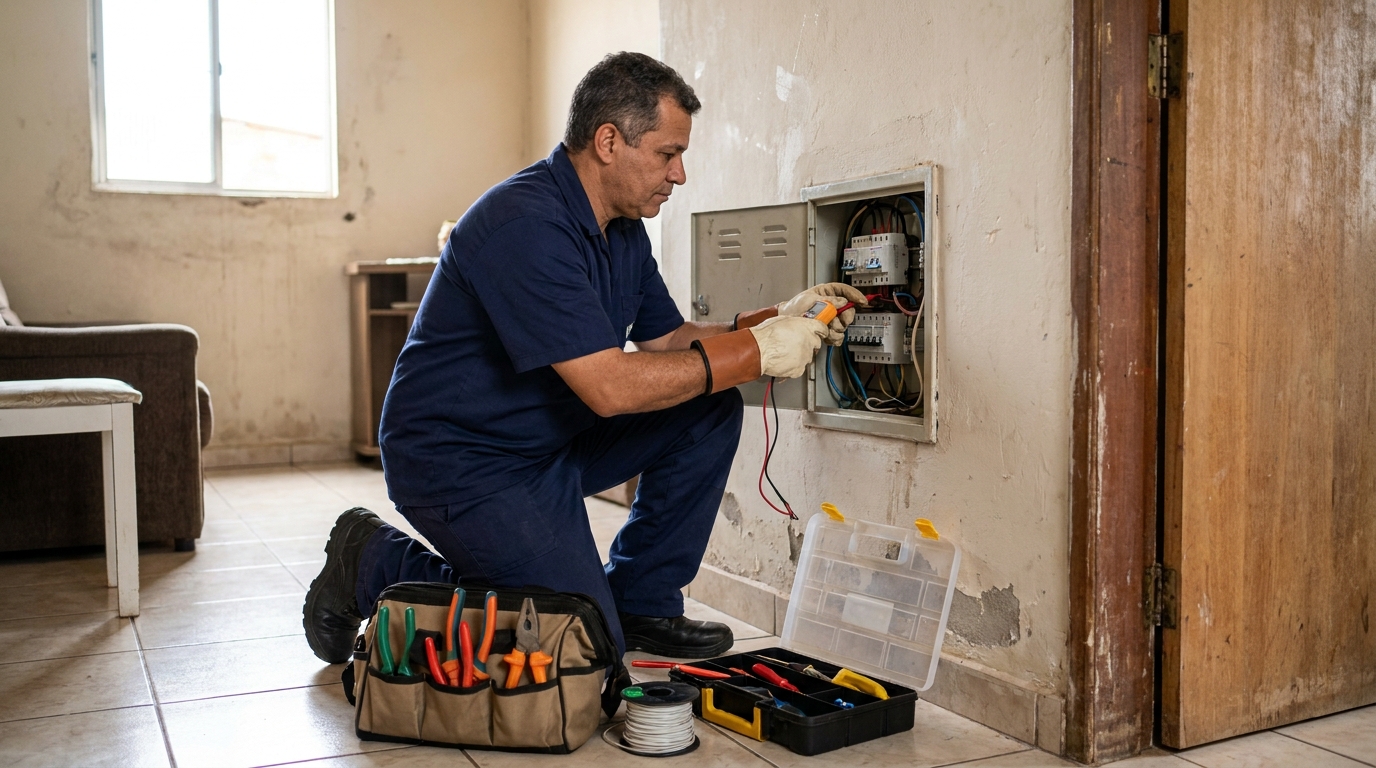 Eletricista e suas ferramentas em Montes Claros‑MG